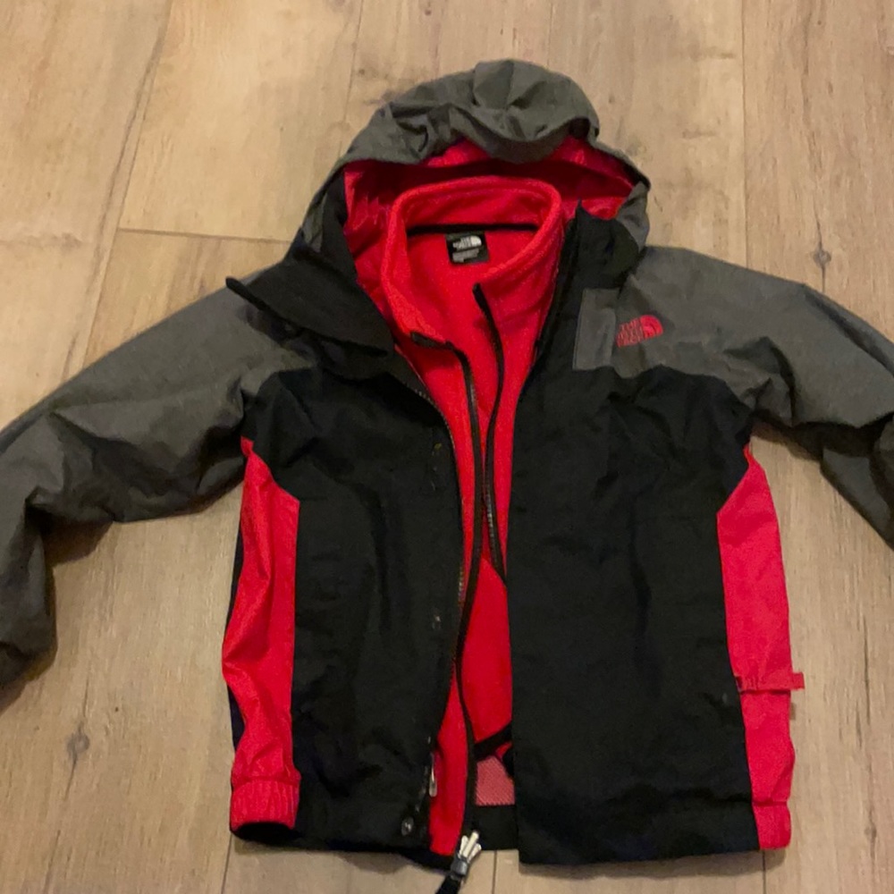Kids north face 3-in-1 jacket